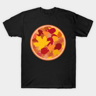 Autumn leaves in a circle T-Shirt